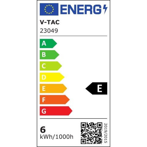 Kinkiet ścienny V-TAC 6W LED IP44 czarny VT-1186 4000K 620lm