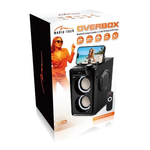 MEDIA-TECH PRZENOŚNY GŁOŚNIK BLUETOOTH OVERBOX MT3186 Media tech