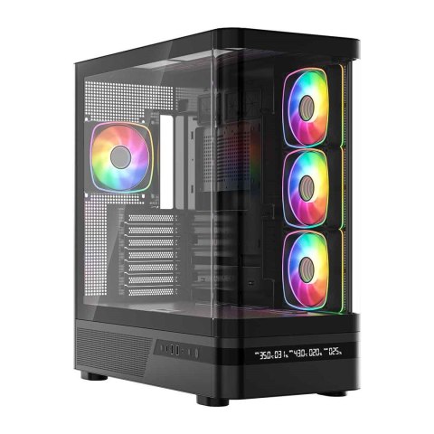 MODECOM Obudowa Volcano AQ200 ARGB Midi czarna MODECOM