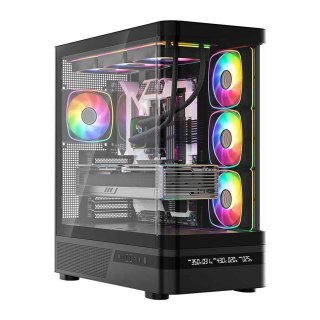 MODECOM Obudowa Volcano AQ200 ARGB Midi czarna MODECOM