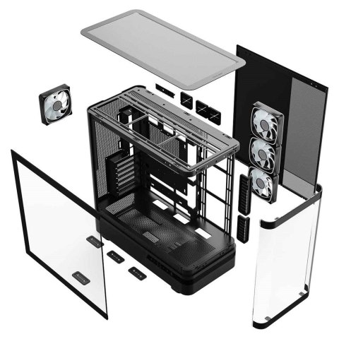 MODECOM Obudowa Volcano AQ200 ARGB Midi czarna MODECOM