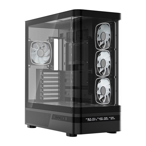 MODECOM Obudowa Volcano AQ200 ARGB Midi czarna MODECOM
