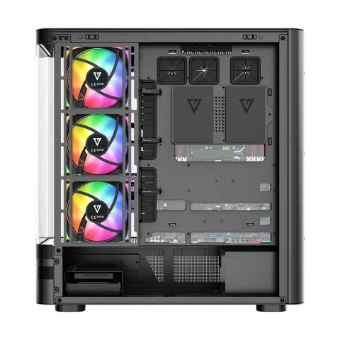MODECOM Obudowa Volcano AQ200 ARGB Midi czarna MODECOM