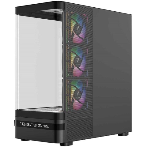 MODECOM Obudowa Volcano AQ200 ARGB Midi czarna MODECOM