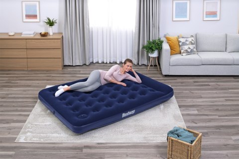 Materac welurowy dwuosobowy Bestway z pompką 203x152x28 cm 67226 Bestway