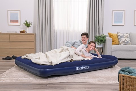 Materac welurowy dwuosobowy Bestway z pompką 203x152x28 cm 67226 Bestway