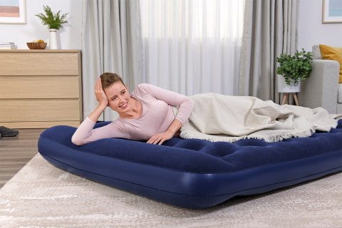Materac welurowy dwuosobowy Bestway z pompką 203x152x28 cm 67226 Bestway