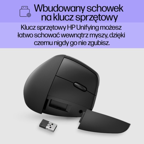 Mysz HP 920 Ergonomic Vertical Mouse Black bezprzewodowa czarna Hewlett-Packard