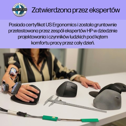 Mysz HP 920 Ergonomic Vertical Mouse Black bezprzewodowa czarna Hewlett-Packard