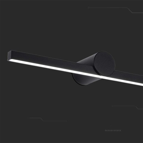 Oprawa kinkiet ścienny V-TAC 10W LED czarny IP65 lustro obraz łazienka VT-7022-B 3000K 1530lm