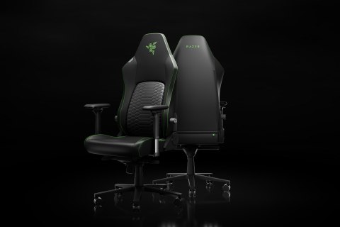 Razer Iskur V2 NewGen Fotel gamingowy Obite siedzisko Czarny, Zielony RAZER