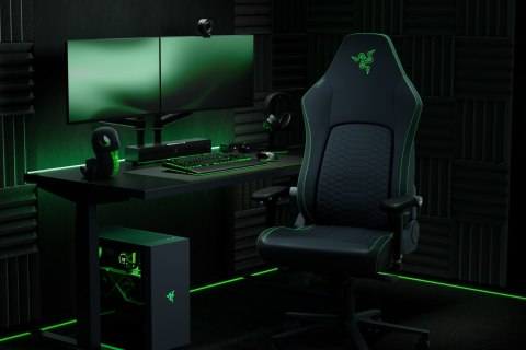 Razer Iskur V2 NewGen Fotel gamingowy Obite siedzisko Czarny, Zielony RAZER