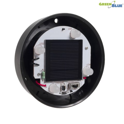 Solarna lampa wolnostojąca ogrodowa GreenBlue, kula 20x20x53cm, bialy LED, GB123 GreenBlue