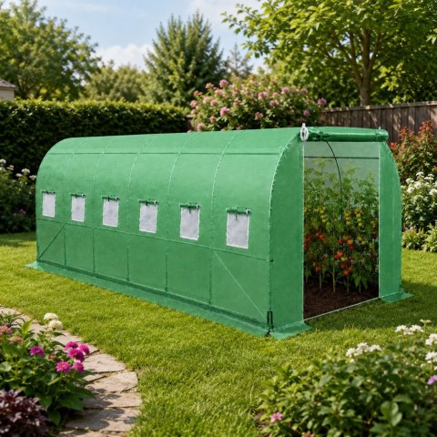 Tunel Ogrodowy Foliowy Szklarnia Na Warzywa PRO Stelaż 25MM 10x4x2M 40M? LEAN