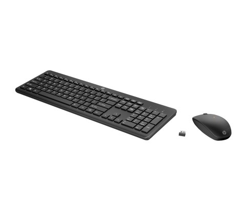 Zestaw klawiatura + mysz HP 230 Wireless Mouse and Keyboard Combo bezprzewodowe czarne 18H24AA#ABB Hewlett-Packard