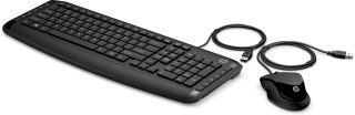 Zestaw klawiatura + mysz HP Pavilion Keyboard + Mouse 200 przewodowe czarne 9DF28AA Hewlett-Packard