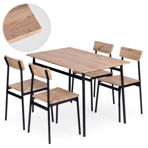 Zestaw mebli do jadalni kuchni stół + 4 krzesła MALMO ModernHome ModernHome