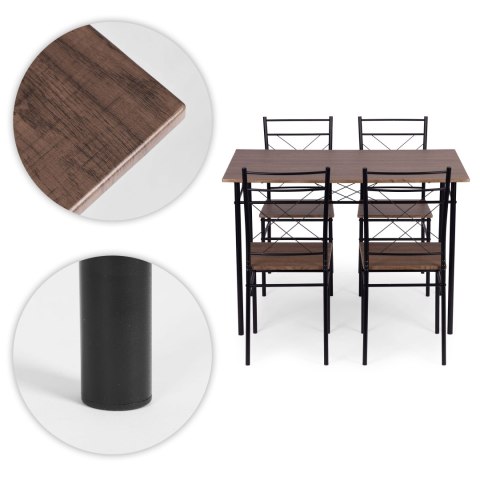 Zestaw mebli do jadalni kuchni stół + 4 krzesła VERONA ModernHome ModernHome