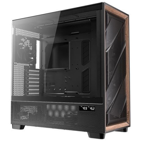 Antec FLUX PRO Full Tower Czarny, Drewno Antec