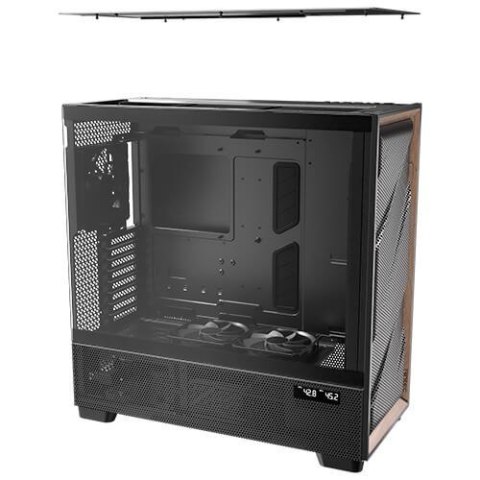 Antec FLUX PRO Full Tower Czarny, Drewno Antec