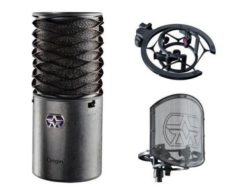 Aston Microphones Origin Bundle Mikrofon pojemnościowy + uchwyt + pop filtr No name