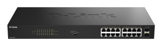 D-Link DGS-1018P Nie zarządzany Gigabit Ethernet (10/100/1000) Obsługa PoE Czarny D-Link