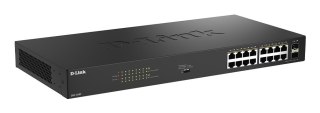 D-Link DGS-1018P Nie zarządzany Gigabit Ethernet (10/100/1000) Obsługa PoE Czarny D-Link