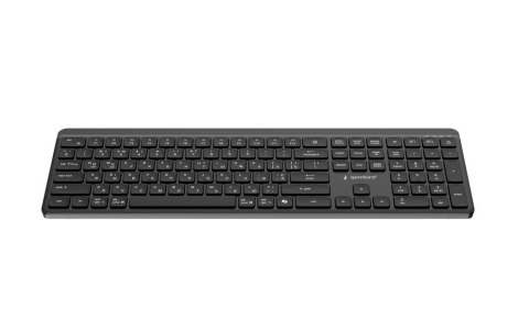 GEMBIRD BEZPRZEWODOWY ZESTAW KLAWIATURY + MYSZ SLIM PRO BUSINESS, DUAL MODE: 2,4 GHZ + BT, UKŁAD RU, KOLOR CZARNY GEMBIRD