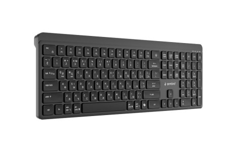 GEMBIRD BEZPRZEWODOWY ZESTAW KLAWIATURY + MYSZ SLIM PRO BUSINESS, DUAL MODE: 2,4 GHZ + BT, UKŁAD RU, KOLOR CZARNY GEMBIRD
