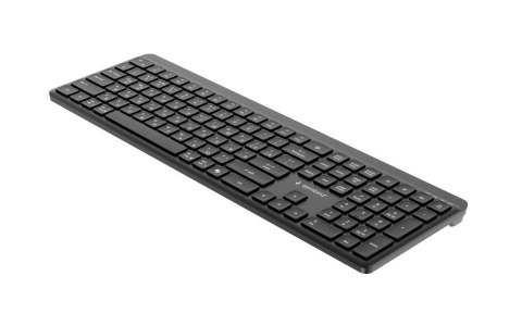 GEMBIRD BEZPRZEWODOWY ZESTAW KLAWIATURY + MYSZ SLIM PRO BUSINESS, DUAL MODE: 2,4 GHZ + BT, UKŁAD RU, KOLOR CZARNY GEMBIRD
