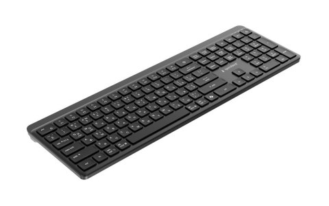 GEMBIRD BEZPRZEWODOWY ZESTAW KLAWIATURY + MYSZ SLIM PRO BUSINESS, DUAL MODE: 2,4 GHZ + BT, UKŁAD RU, KOLOR CZARNY GEMBIRD