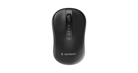 GEMBIRD MYSZ BEZPRZEWODOWA DUAL MODE (2.4G + BT) 1600 DPI, 4 PRZYCISKI, KOLOR CZARNY GEMBIRD