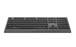 GEMBIRD PRZEWODOWA KLAWIATURA MULTIMEDIALNA SLIM USB-C, RU LAYOUT, CZARNA GEMBIRD