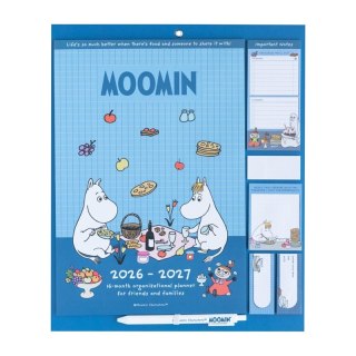 Muminki - Magnetyczny Kalendarz / Planner miesięczny 2026/2027 (30 x 34 cm) Moomin
