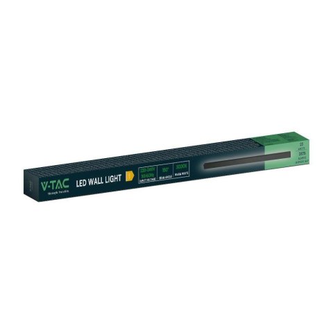 Oprawa ścienna elewacyjna LED linia V-TAC 23W IP65 antracyt 140cm VT-1178 3000K 2875lm