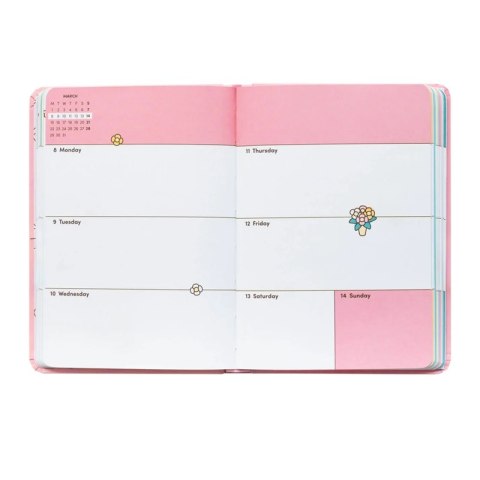 Pusheen - Kalendarz / Planner tygodniowy A6 z kolekcji Tropical Vacation 2026/2027 Pusheen