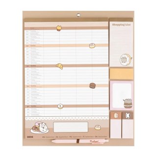 Pusheen - Magnetyczny Kalendarz / Planner miesięczny 2026/2027 (30 x 34 cm) Pusheen