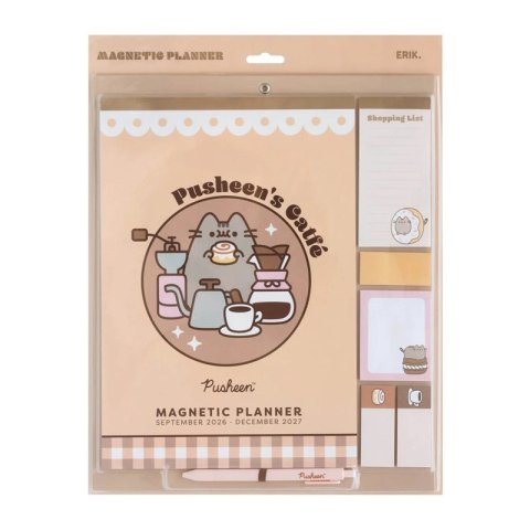 Pusheen - Magnetyczny Kalendarz / Planner miesięczny 2026/2027 (30 x 34 cm) Pusheen