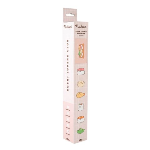 Pusheen - Mata gamingowa / na biurko z ekoskóry XXL z kolekcji Sushi Roll (60 x 35 cm) Pusheen