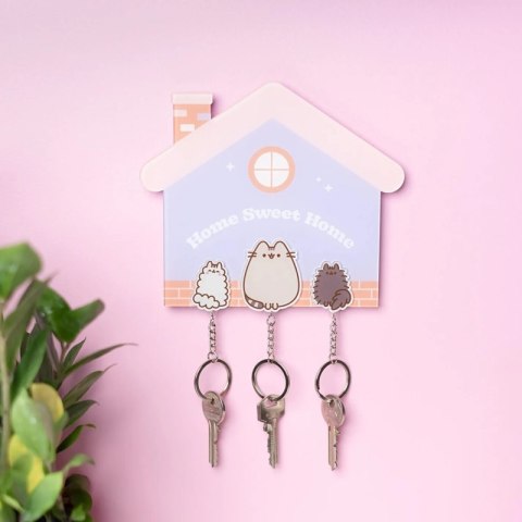 Pusheen - Wieszak na klucze z brelokami na magnes Pusheen