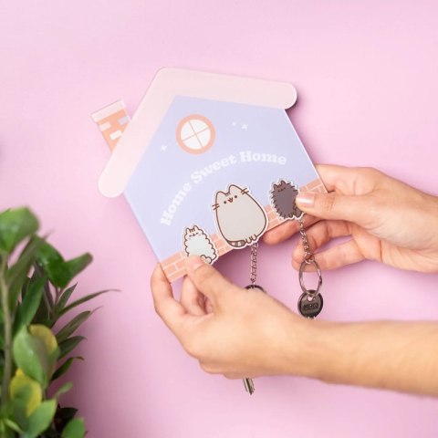 Pusheen - Wieszak na klucze z brelokami na magnes Pusheen