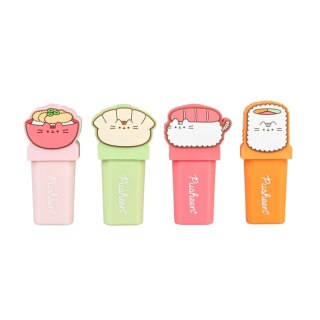 Pusheen - Zestaw zakreślaczy 4 kolory z topperem 3D Sushi Roll Pusheen