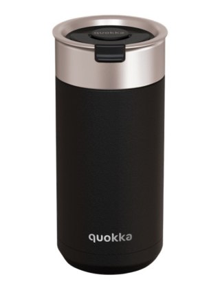 Quokka Boost Coffee Tumbler - Kubek termiczny ze stali nierdzewnej z zaparzaczem 400 ml (Carbon Black) Quokka
