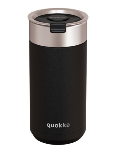 Quokka Boost Coffee Tumbler - Kubek termiczny ze stali nierdzewnej z zaparzaczem 400 ml (Carbon Black) Quokka