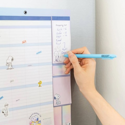 Snoopy - Magnetyczny Kalendarz / Planner miesięczny 2026/2027 (30 x 34 cm) Snoopy