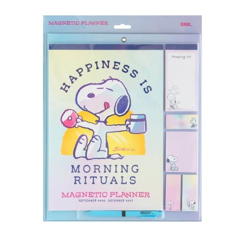 Snoopy - Magnetyczny Kalendarz / Planner miesięczny 2026/2027 (30 x 34 cm) Snoopy