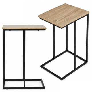 Stolik pomocniczy boczny pod laptopa metalowy stelaż loft ModernHome ModernHome
