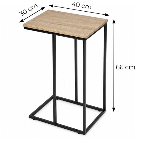 Stolik pomocniczy boczny pod laptopa metalowy stelaż loft ModernHome ModernHome