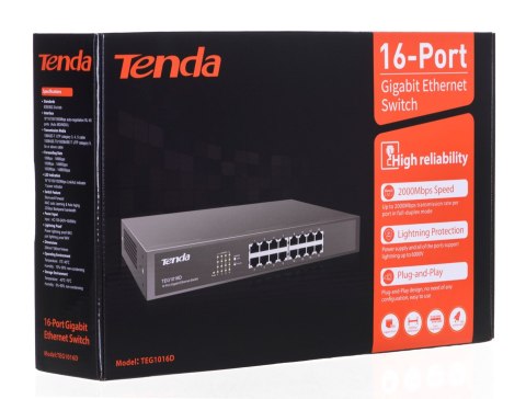Switch Tenda TEG1016D (16x 10/100/1000Mbps) Tenda