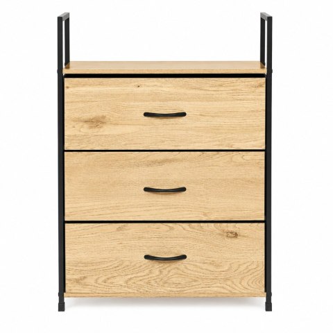 Szafka z 3 szufladami materiałowymi regał 60 cm organizer tekstylny loft ModernHome ModernHome